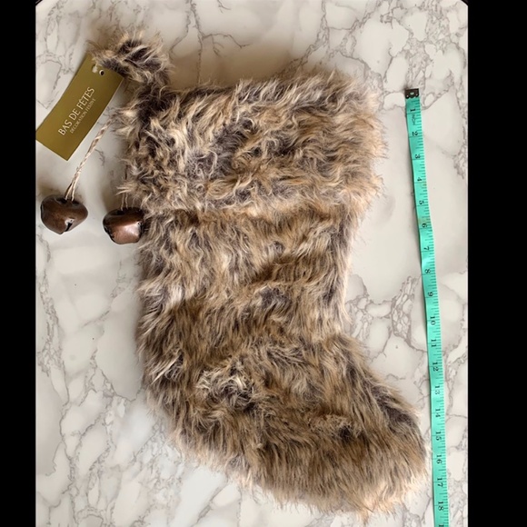 Holiday Faux Fur Stocking (NWT) - Picture 2 of 6